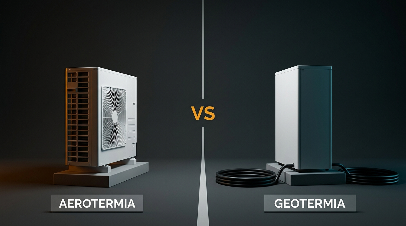 Aerotermia vs geotermia: 7 diferencias clave y coste real